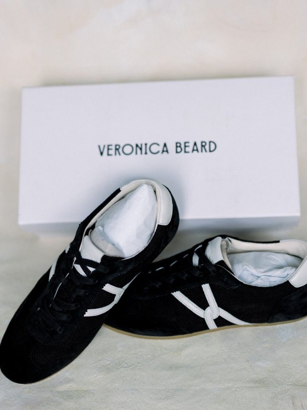 Veronica Beard Riviera Sneakers | Black Suede | NWT | Size 8